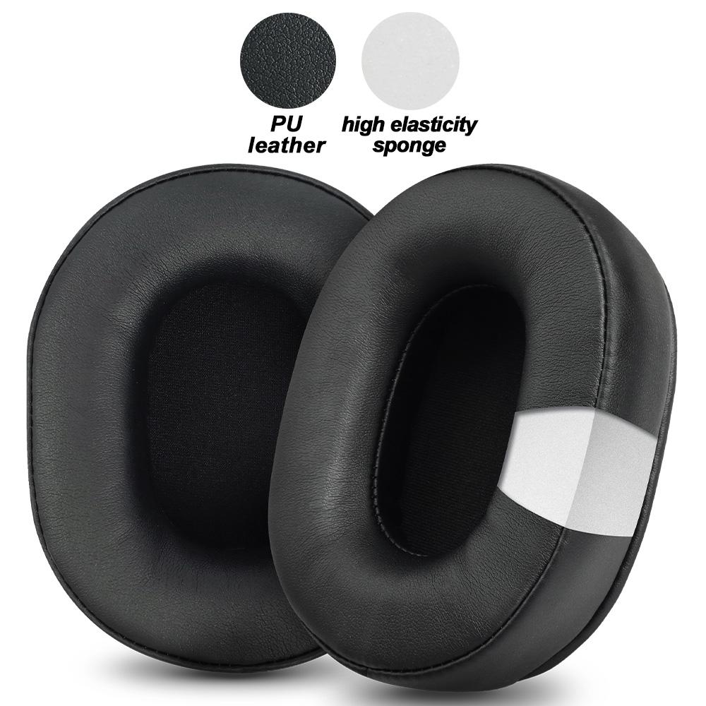 Earpads for Baseus GH02 White Earphone Pads Gaming Wireless Replacement Headphones Earmuffs Mesh Cloth Memory Covers Sponge