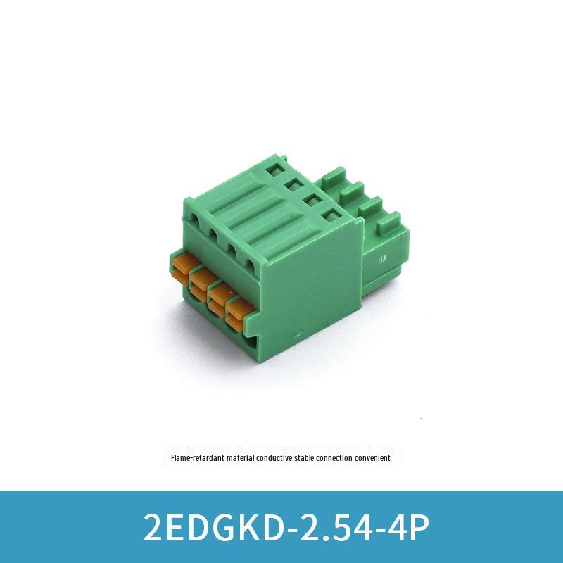 KF2EDGKD 2.54mm Screwless Spring Cage PCB Terminal Block Socket (3P/4P/6P/8P)