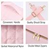 Portable Nail Varnish Organizers Bag Double Handles Adjustable Strap Waterproof Polyester Makeup Storage Case 30x22x25cm