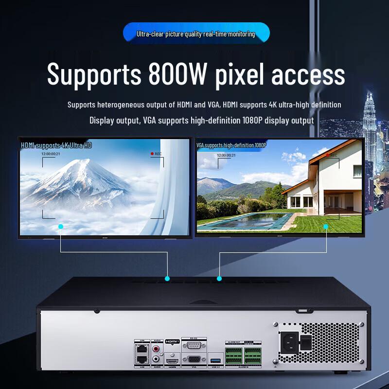 Hikvision 16-Channel 8-Bay 4K NVR CN plug (adapter included)