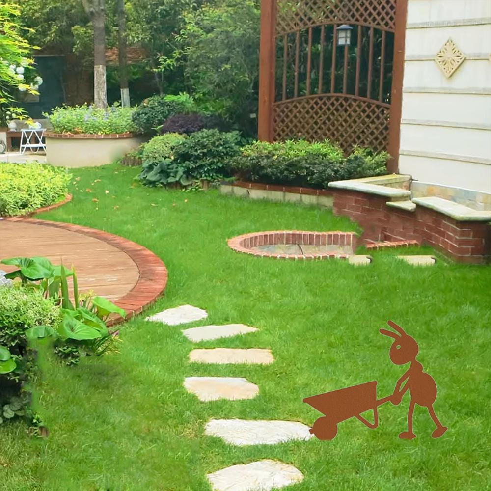 Furnici Metalice de Exterior Decor de Grădină Ornamente de Curte Furnici Metalice Decor de Curte Țăruși de Gazon Meșteșuguri de Exterior Decor Furnici de Grădină Metal de Exterior