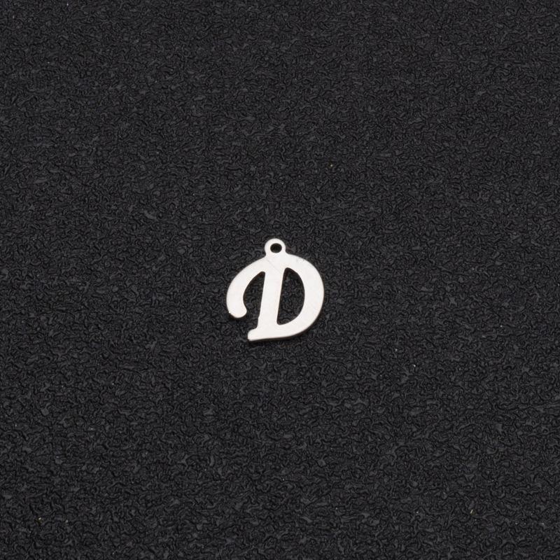 Custom Stainless Steel A-Z Letter Charms - Fade-Resistant DIY Pendants