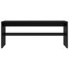 TV Cabinet In Black Oak Look 100 X 30 X 40 Cm Engineered Wood