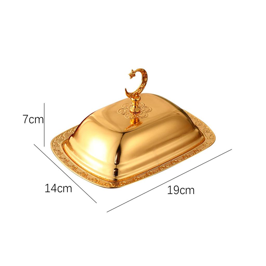 Butter Dish Decorative Home Storage Plates Snack Fruit Serving Plates for Wedding Birthday Fridge Kitchen Refrigerator