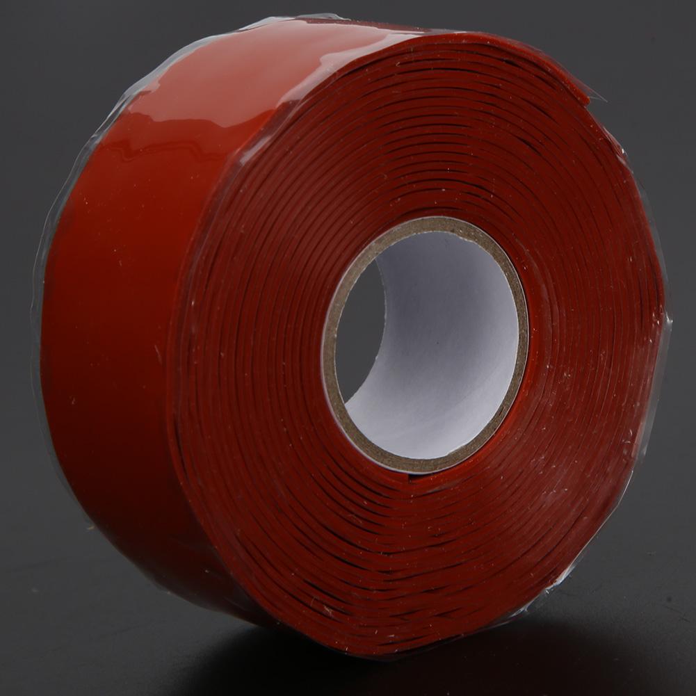 Waterproof Tape Strong Stickiness PVC PPR Pipe Repairing Supplies 2.5cm Width Red/White