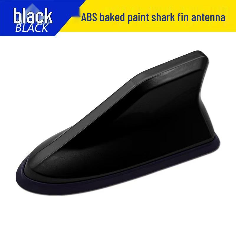 Second Gen Car Shark Fin Roof Spoiler Antenna: FM/AM Radio Signal with Rubber Base