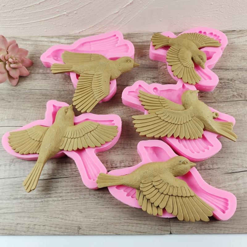 Wall Arts-Decor Mold,Animal Silicone Resin Mold Little-Bird Epoxy Casting Mold for DIY Wall Hangings,Home Decorations