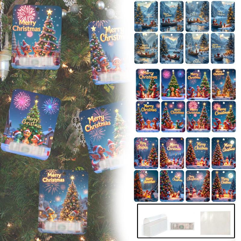 Christmas Money Holder Featuring Beautiful Tree Pattern Perfect For Gift Wrapping