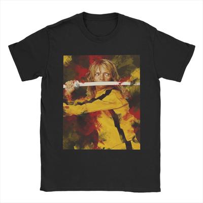 Camisetas para Hombre Kill Bill Ropa de Algodón Puro Divertida Manga Corta Cuello Redondo Camiseta Estampada Camiseta