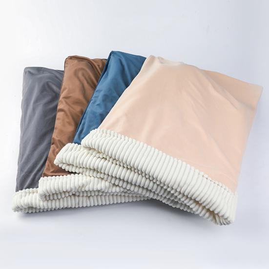 Cat Sleeping Bag with Spacious Pocket Velvet Lining Warm Comfortable Pet