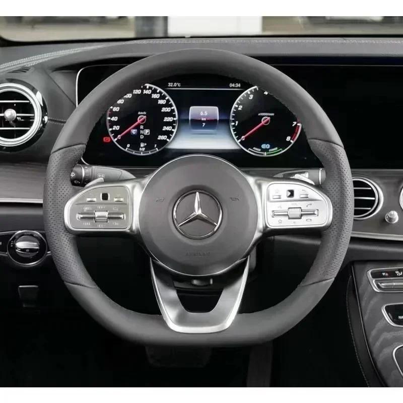 ESU5 Top Quality 52mm 57mm Steering Wheel Center Badge Star Logo Car Emblem with 18 Pins for Mercedes Benz C CLA CLS GLC GLE GLS E