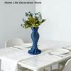 Elegante Kleiderform Kunststoffvase Moderne Blumenvase Blumendekor Mund Einfaches Stilvolles Gefäß Zuhause Hochzeit Tisch Dekorativ