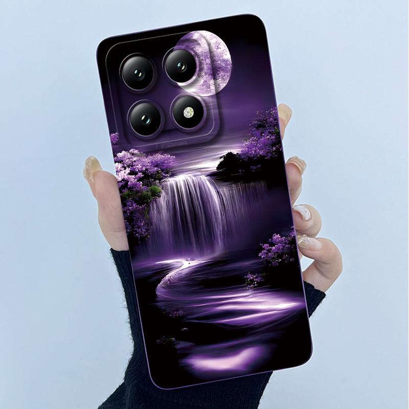 For Xiaomi 14T Pro 5G Case Soft Silicone Protective Cover Fashion Simplicity Floral Fundas for Xiaomi14T 14 T Pro Phone Coque