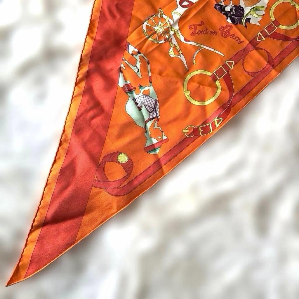 Used Hermes Scarf Triangle Tout En Carr Everything Is Inside Him