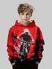 2025 Mode Kinder Kapuzenpullover Cooles Rennfahrer-Print Oberteil Herbst Streetwear Langarm Kapuzenpullover Outdoor Sport Kinderkleidung Junge
