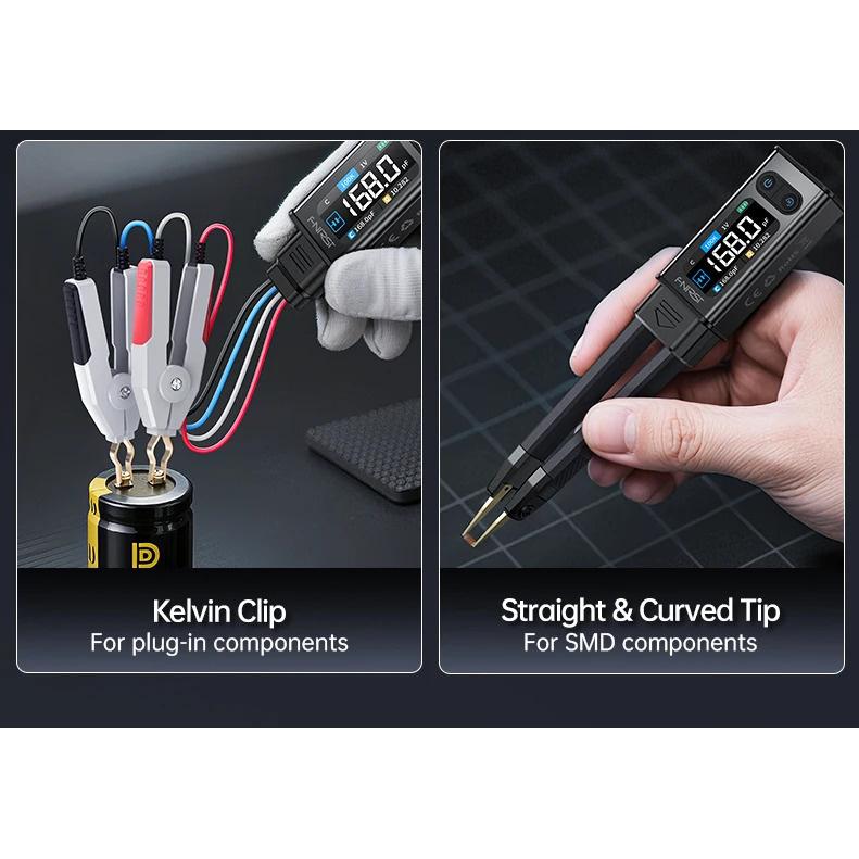 LCR-ST2 Plus 2-in-1 Digital Tweezer LCR ESR Meter SMD Electronic Multifunctional Component Tester Tool Upgraded High version