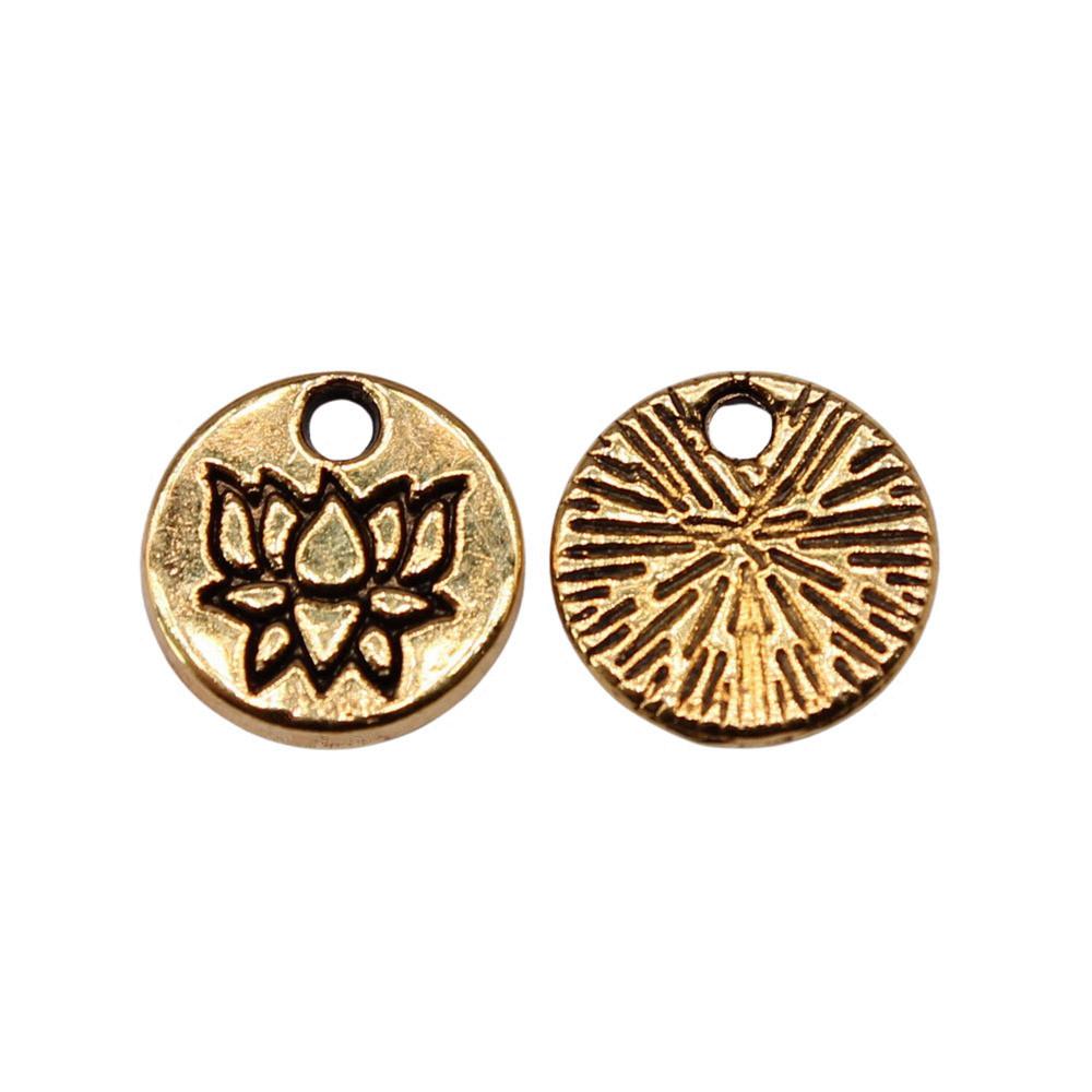 Roses Lotus Flower Charms Sunflowers Pendants For Floral Themed Jewelry Making