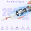 Portable Nail Drill 25000 RPM Cordless Electric Manicure Machine With 6 Bits Rechargeable Nail File Drill For Home Salon Use