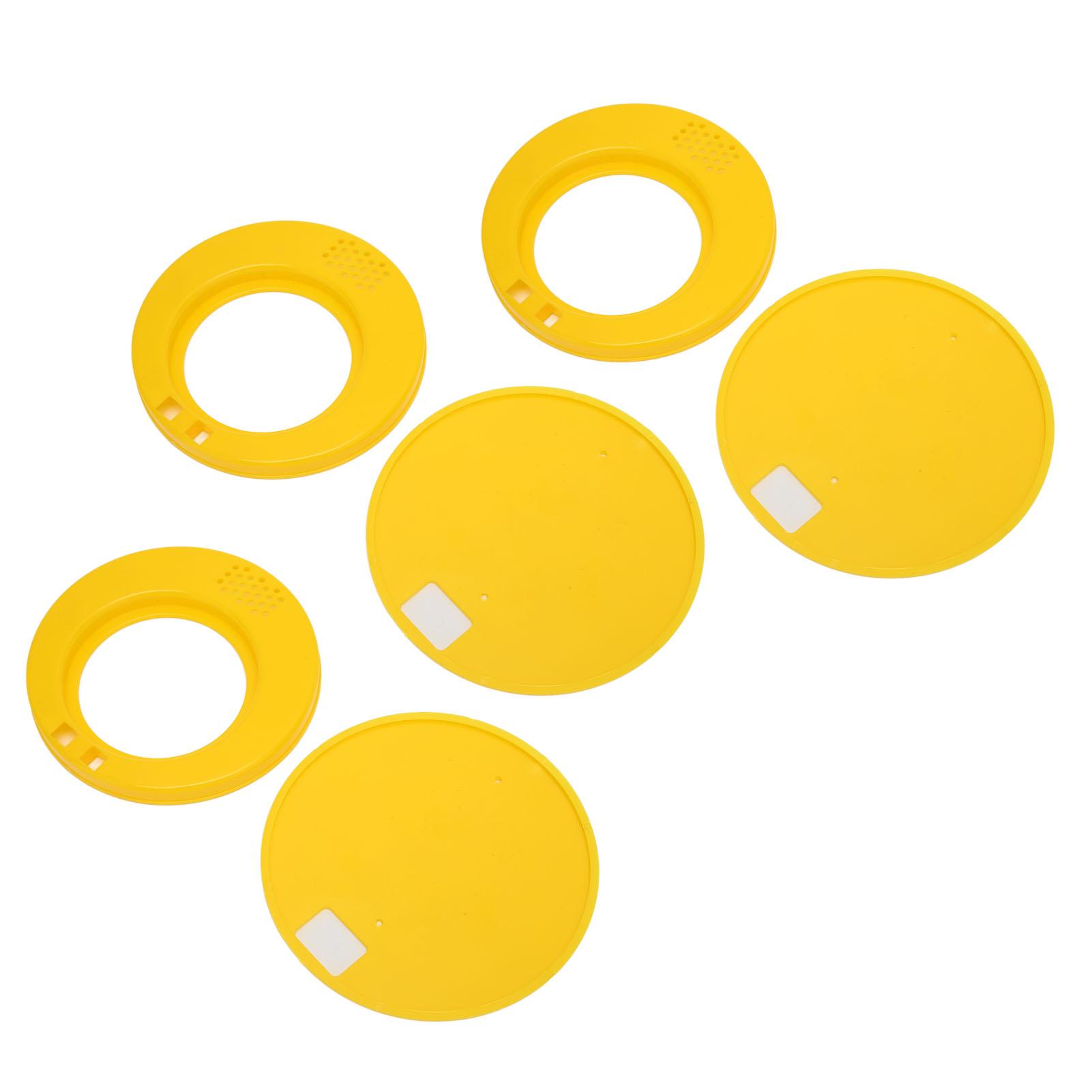3Pcs German Beehive Door Plastic Bee Nest Round Entrance Gate Disc Beekeeping Equipment Tools
