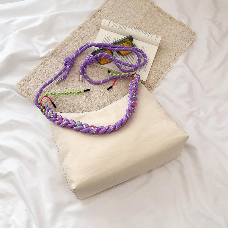 

Korean Style Ins Crossbody Bag Fashiable and Durable Minimalist Rope Shoulder Bag for Women Casual and Simple Commuting Bag