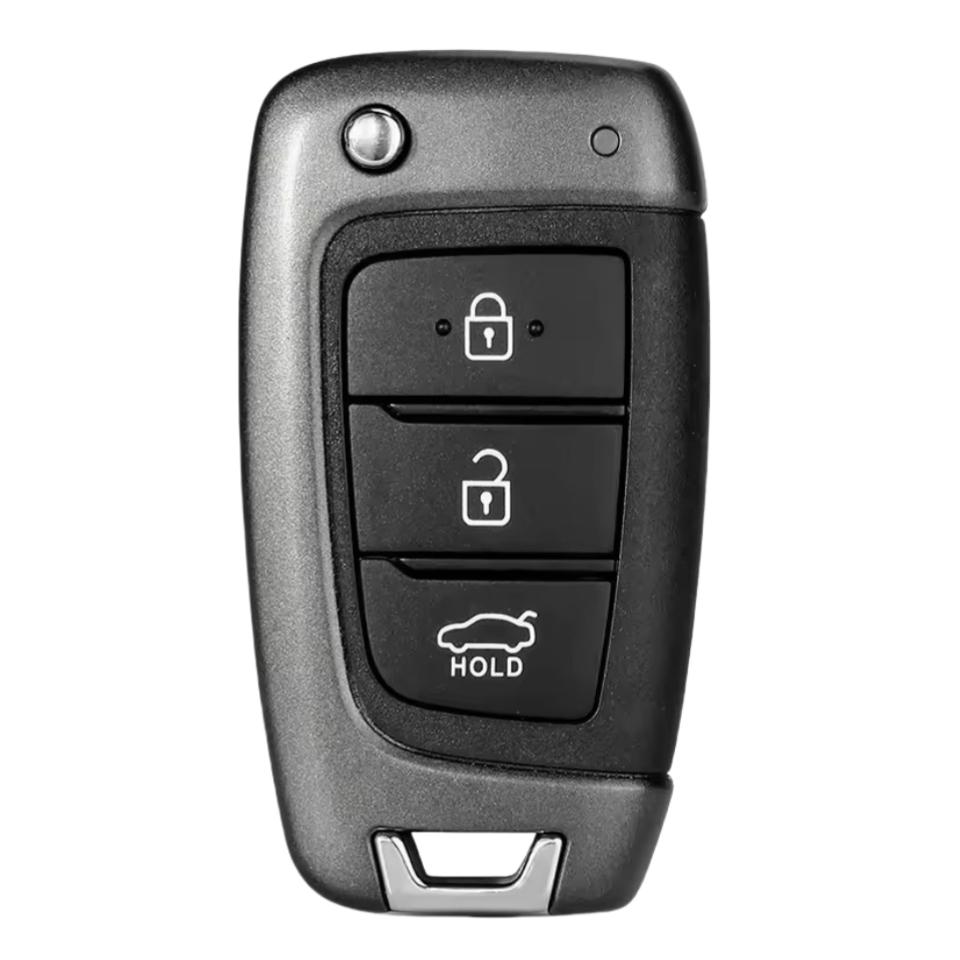 Xjmynb For Hyundai Accent Kona Tucson Elantra Accent Solaris Verna + Flip Smart Remote Key Shell Case Fob 2/3 Buttons
