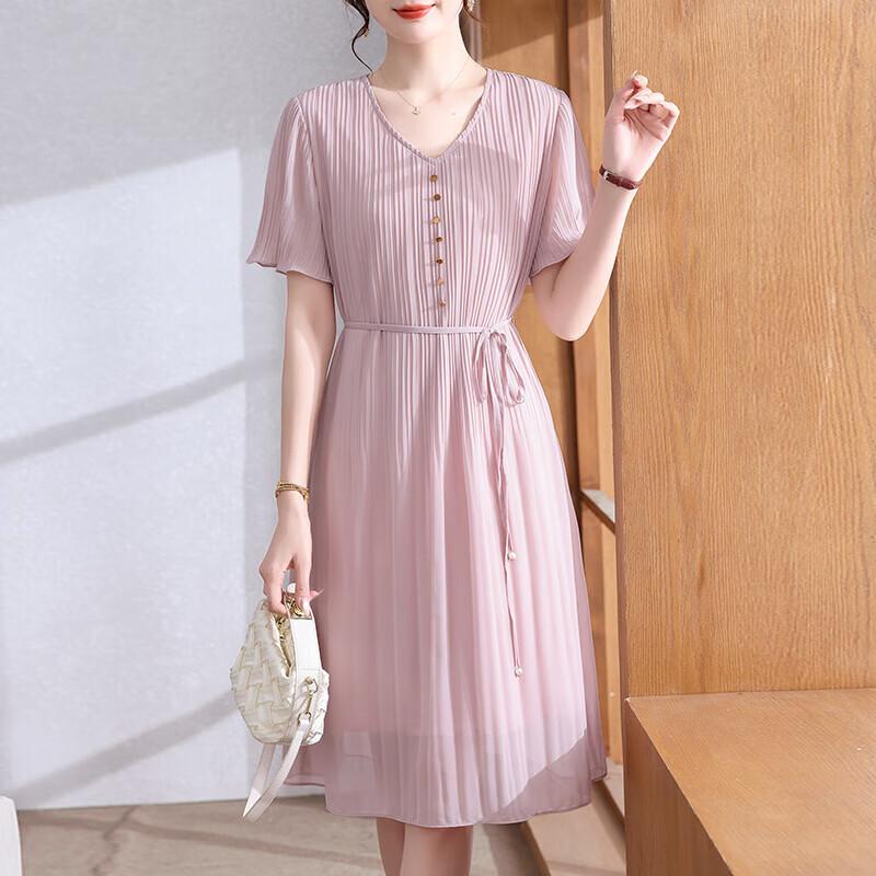 Женское элегантное шифоновое платье XUEXI Лето 2025 XL