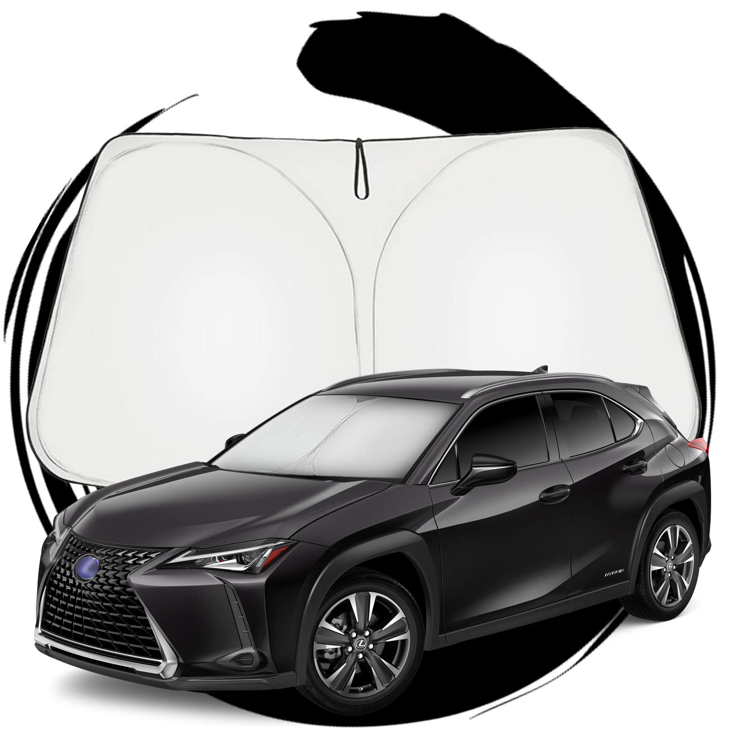 

ruiya Эксклюзивный солнцезащитный козырек для Lexus UX UX200 UX250h, солнцезащитный козырек на лобовое стекло, автомобильный солнцезащитный козырек, защита от УФ-лучей, солнцезащитный козырек для сна в машине, складные, изготовленные на заказ детали