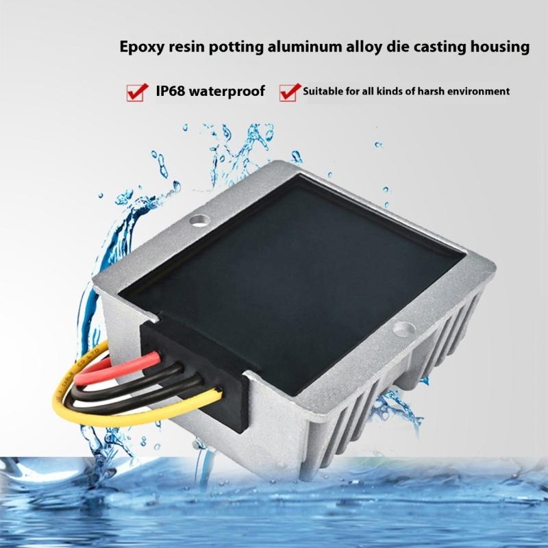DC12V To 24V 5A 120W Boost Converter Voltages Regulator Waterproof Shockproof Design For Automotive Outdoor Application
