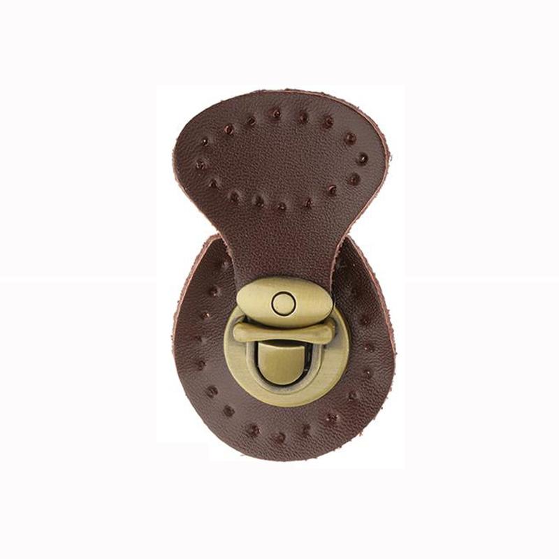 Genuine Leather Bag Lock Magnetic Button Fasteners Snap Buckles Replacement Handmade Bag DIY Clasp Accessories KZ0253