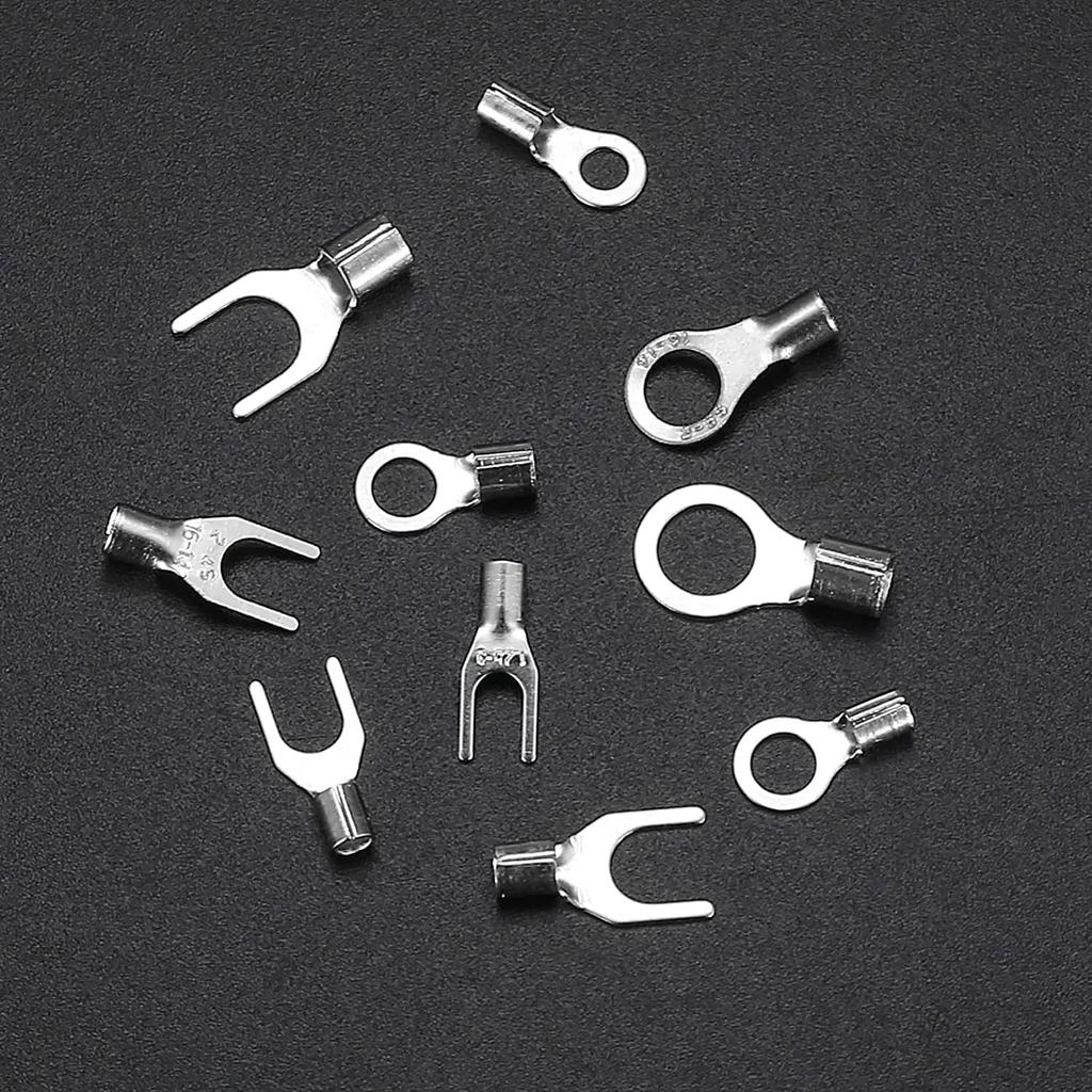 Audiophile Terminal Set Connector Round U Shape 10 Sizes Crimp