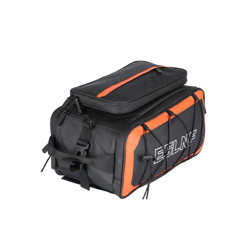 ESLNFBicycle Bag Mountain Bike Large Capacity Backseat Bag Multifunctional Rear Rack Bag Outdoor Riding Carry Bag