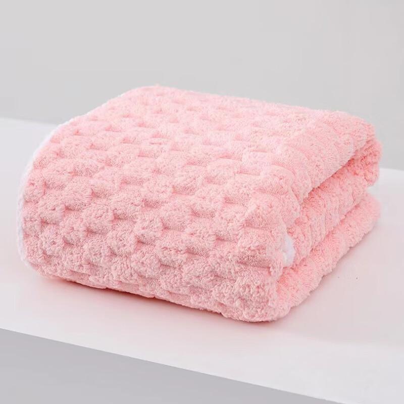 

Soft Absorbent Coral Fleece Hair Drying & Face Towel Set
