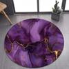 Luxurious Marble Colour White Gold Round Carpet Rug for Bedroom Living Room Decoration,pet Decor Floor Mat