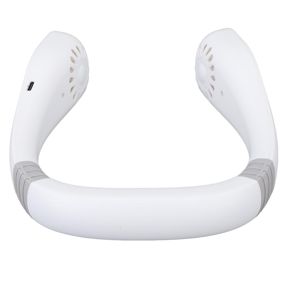 Low Noise Design Portable Neck Fan, Ergonomic Design For Comfortable Wear, Rechargeable Battery Quick Charge Technology, Cooling Plate Instant Relief