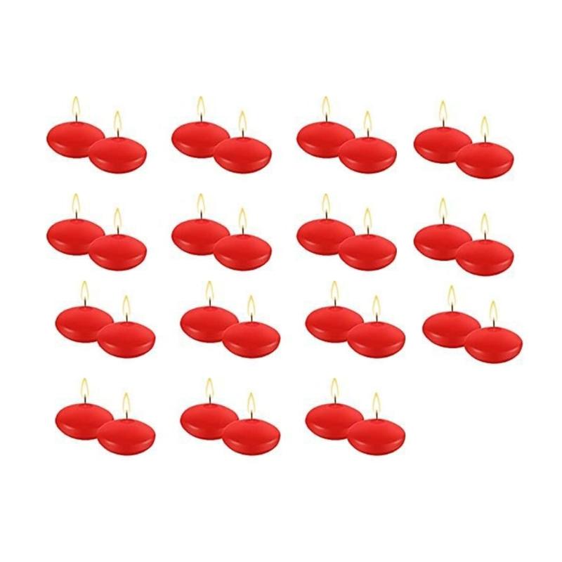 Christmas Floating Candle Pack of 10 Unscented Floating Candle,Decorative Floating Candle,No Fragrances Party Decors красный