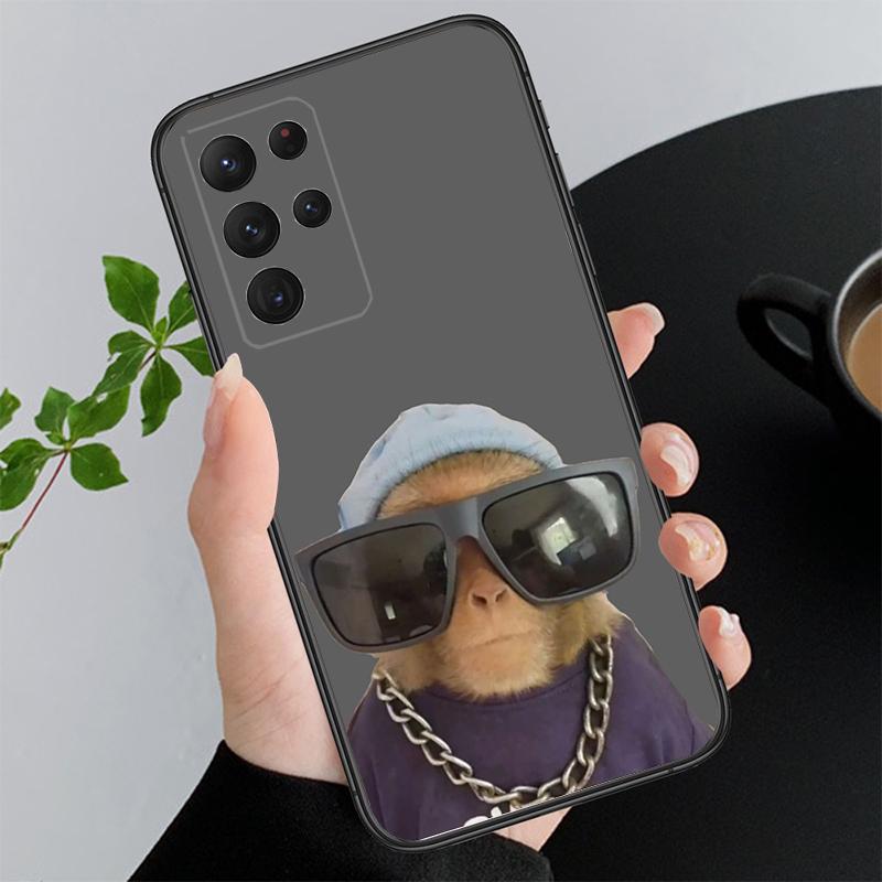 

Cute Funny Monkey Phone Case For Samsung Galaxy A15 A35 A55 A52 A53 A54 A33 A34 A25 A05S A16 A14 A05 A51 A52S A71 A52