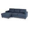 PAUL Left-hand Corner Sofa 4 Seats - Blue Fabric - Contemporary - L 215 X D 140 Cm - Made In Ukraine