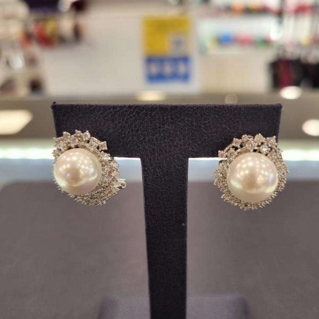 Wedding Pearl E One-Touch Earrings AAAERJJ0003WHF