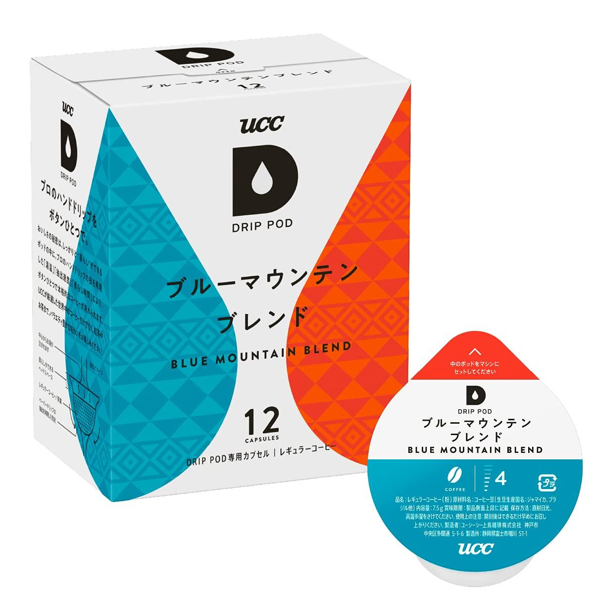 

UCC Drip Pods, Blue Mountain Blend, 12 servings, 90g