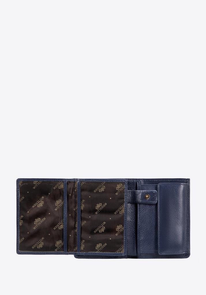 Wittchen Men's Practical Men's Leather Wallet Navy Blue Navy Blue Natural Leather