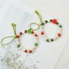 Jingdezhen Ceramic Bracelet Apple Beaded Antique Style Fringed Christmas Girlfriend Stall Wholesale Bracelet Jewelry