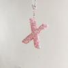 Rhinestone Bow Polymer Clay Car Rearview Mirror Hanging Ornament
