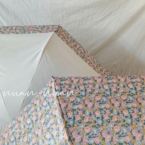 Retro Broken Flower Umbrella Female Advanced Folding Automatic Sun and Rain Protection Sun Umbrella