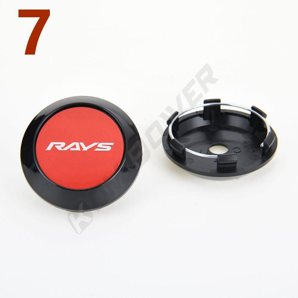 4 Piezas Diámetro Exterior 70MM / Diámetro Interior 63MM Tapa Central Deportiva para Llanta VOLK RAYS Tapa Central de Rueda Tapa de Cubo de Rueda