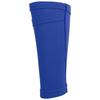 1 Pair Soccer Shin Guard Socks Double Layer Shin Pad Sleeves for Football Training Blue