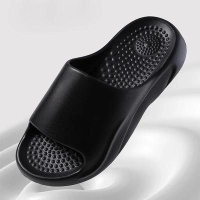 Fashion Unisex Anti-Slip Soft Sole Cloud Slippers 2025 Summer Women Light Odorant Home Eva Slides Bathroom Bath Massage Elderly Slippers