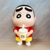 1 Piece Vinyl Milk Tea Glowing Cup Desktop Ornament 25Cm  Crayon Shin-Chan Hands-Doll Noob Anime Figure Living Room Model Toy