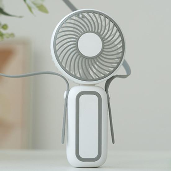Přenosný ventilátor s šňůrkou na krk Širokoúhlý proud vzduchu Vysokorychlostní motor Nízká hlučnost Mini ruční chladicí ventilátor