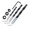 Drilling Guide Tool with 6/8/10mm Hole Punch Locator for Woodworking Projects Including Easy Setup Mechanism