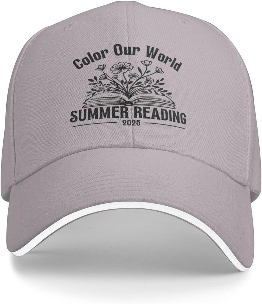 Color Our World Summer Reading 2025 Book Lover Graphic Polyester Trucker Hat Adjustable Cap